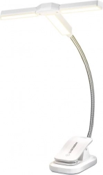 Trzygłowe światło do książek Glocusent USB-C białe