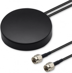 zewnętrzna dookólna antena GPS + 4G/GLONASS z 2× SMA