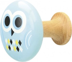 Drewniane wieszaki ścienne dla dzieci Sówka i Równoległoboki