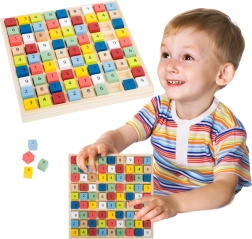 Small Foot drewniane sudoku kolorowe kosteczki