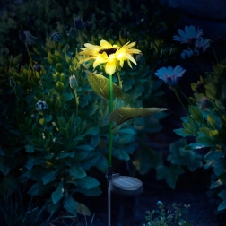Solarna lampa LED w kształcie słonecznika na pikę, 75 cm
