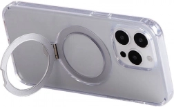 magnetyczne etui ochronne z uchwytem JOYROOM do iPhone 15 Pro Max, przezroczyste