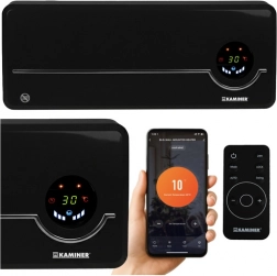 Kurtyna powietrzna KAMINER AIRO z pilotem i Wi‑Fi, 2000 W