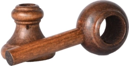 Drewniany uchwyt na karnisz – orzech