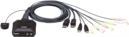Przełącznik 2‑portowy USB DP KVM CS22DP