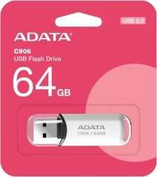 ADATA Pendrive C906 64GB USB2.0 biały