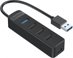 Orico hub USB 1× USB 3.0 i 3× USB 2.0, czarny