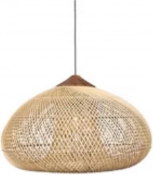 Wisząca lampa rattanowa 50 cm – Naturalny