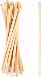 Bambusowe wielorazowe słomki 20 cm, zestaw 20 szt.
