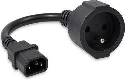 Adapter IEC 320 C14 na francuskie gniazdo, 0,15 m