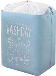 Bq66b kosz na worki na pranie niebieski