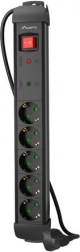 Przedłużacz przeciwprzepięciowy 5x AC, 1,5 m – LANBERG