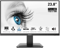 Msi pro mp243x 24" monitor led fhd 100 hz czarny