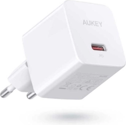 Aukey mini ładowarka sieciowa USB‑C 20 W z Power Delivery, biała