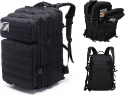 Taktyczny plecak wojskowy 40–60 l czarny