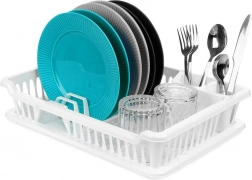 Biały ociekacz na naczynia 40 × 29 × 8,5 cm