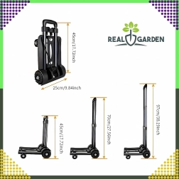 Składany wózek transportowy z teleskopową rączką 40 kg