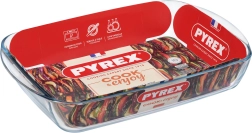 Szklane naczynie żaroodporne PYREX 3,7 l (40 × 27 × 6 cm)