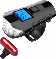 maltrack rowerowy zestaw świateł exonum 3000 4w1 przednie + tylne