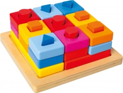 Bino wstawianie kształtów na płycie kolorowe