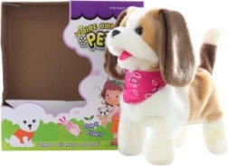 Interaktywny piesek z chustką reagujący na klaśnięcie