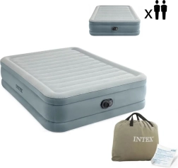 Nadmuchiwana dwuosobowa materac 203 × 152 × 46 cm z wbudowaną pompą elektryczną INTEX