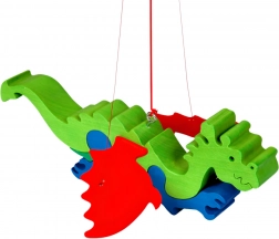 Fauna drewniany latający smok do zawieszenia