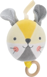 Melodyczna piłeczka króliczek PETIT COLLAGE z organicznej bawełny