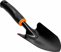 Szeroka metalowa łopatka ogrodowa do przesadzania i sadzenia roślin 31 cm