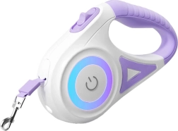 Rojeco automatyczna smycz dla psów LED 5 m – Fioletowe