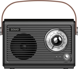 przenośne retro radio z Bluetooth, FM i USB‑C Savio RS‑101