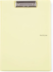 Teczka A4 Pastelini żółta plastikowa podkładka