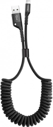 Baseus sprężynowy kabel lightning 1 m 2 A – czarny