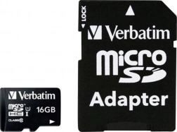 Karta pamięci Verbatim 16GB microSDHC UHS-I z adapterem