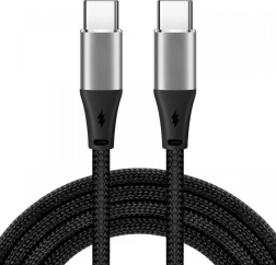 Kabel typu C czarny 1m