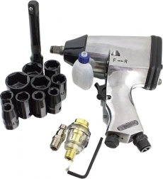 Pneumatyczny klucz udarowy 1/2" 311 Nm z zestawem nasadek CrV w walizce