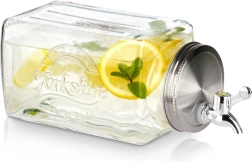 Szklany dozownik napojów do lodówki 3,3 l z kranikiem