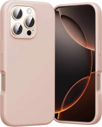 Silikonowe etui Vention do iPhone 16 Pro z MagSafe (różowe)