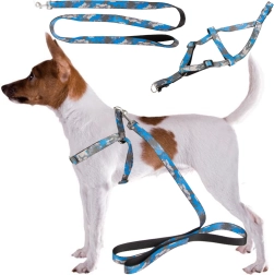 Regulowany szelki z smyczą dla psów i kotów – wygodny zestaw