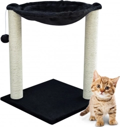 Hamak huśtany i drapak dla kotów – czarny