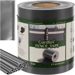 Szara taśma ogrodzeniowa Gardlov 19cmx35m