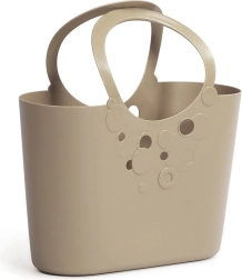 Plastowa torba Lily mocca 14,8 l
