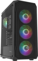 obudowa komputerowa FURY Shobo SH4F RGB midi tower z hartowanym szkłem, czarna