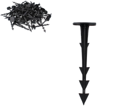 Zestaw 100 kołków do mocowania agrowłókniny 12,5 cm