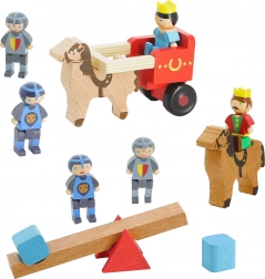 Jeujura drewniane figurki Król, Królowa i Rycerze