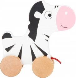 Small Foot Drewniana zebra do ciągnięcia