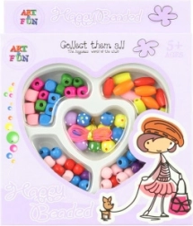 Drewniane koraliki – zestaw do tworzenia bransoletek