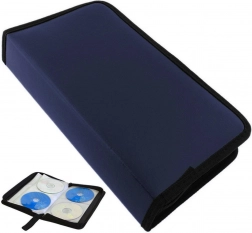 Etui na 80 CD/DVD w niebieskim kolorze