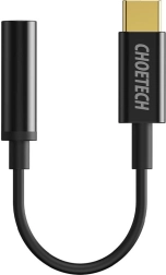 Adapter Choetech AUX003 Adapter USB-C na złącze audio 3,5 mm (czarny)