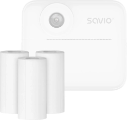 Termiczne rolki papierowe do aparatu natychmiastowego Savio AN-01, 57 × 23 mm, 5 m (zestaw 3 szt.)